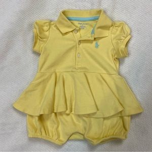 Ralph Lauren Yellow One Piece Outfit size 3 mo